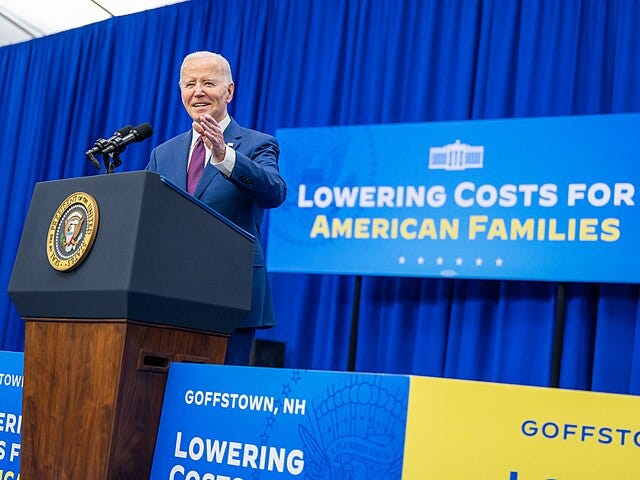 President Joe Biden delivers remarks on lowering healthcare costs for American families, Monday, March 11, 2024, at the YMCA Allard Center in Goffstown, New Hampshire. (Official White House Photo by Adam Schultz) President Joe Biden delivers remarks on lowering healthcare costs for American families, Monday, March 11, 2024, at the YMCA Allard Center in Goffstown, New Hampshire. (Official White House Photo by Adam Schultz)