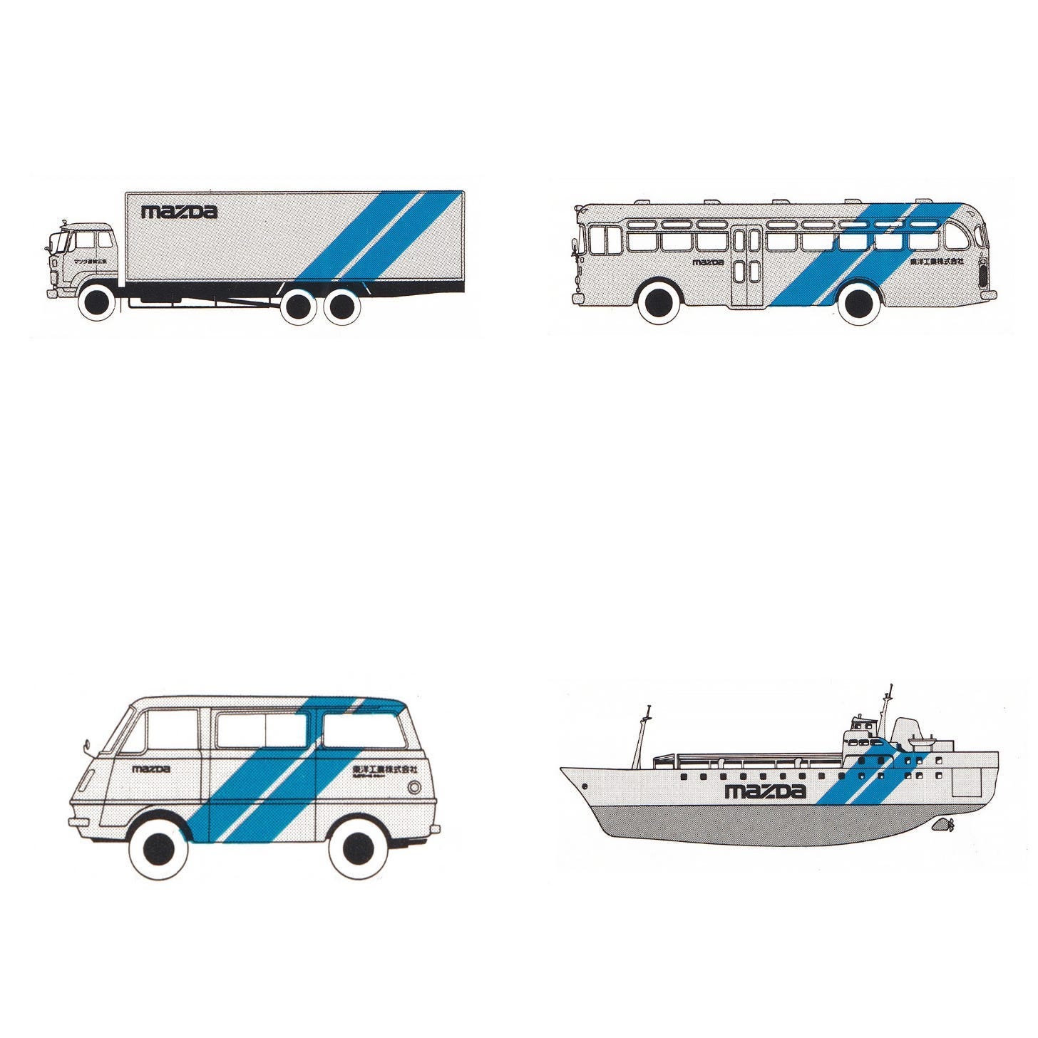 شعار وشعارات سيارات Mazda من إنتاج PAOS، 1975