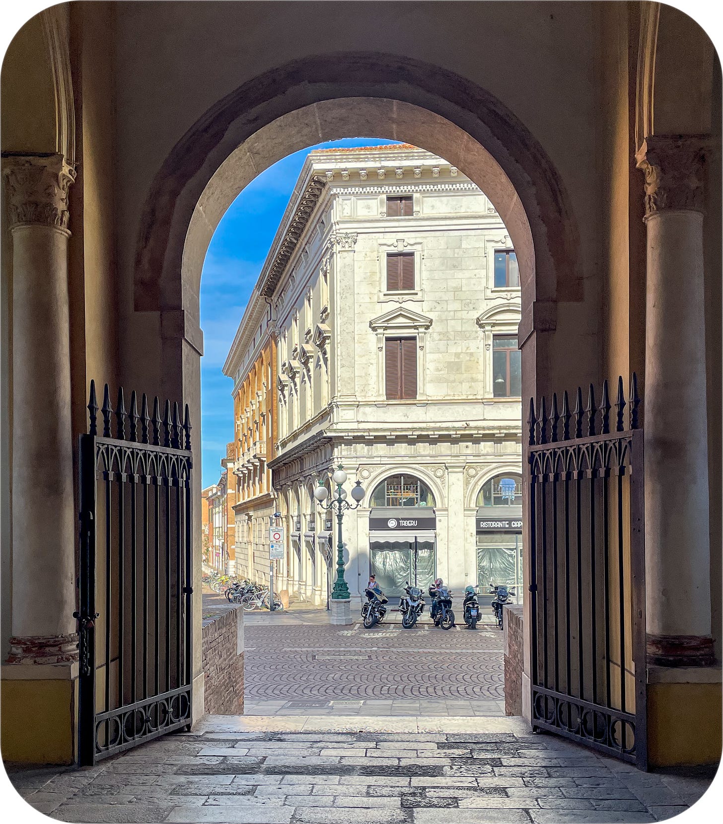 Historic center, Ferrara Italy