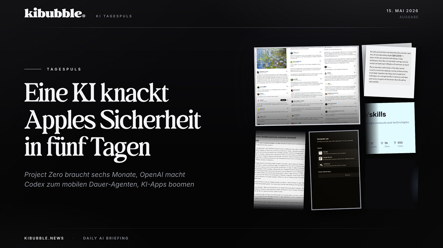 Eine KI knackt Apples Sicherheit schneller als Googles Elite-Hacker