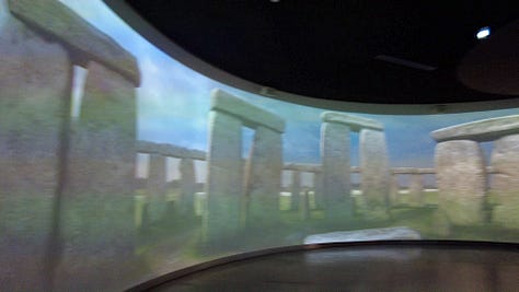 The Stonehenge Visitor Centre has an excellent display both physical and digital to tell the story of Stonehenge.