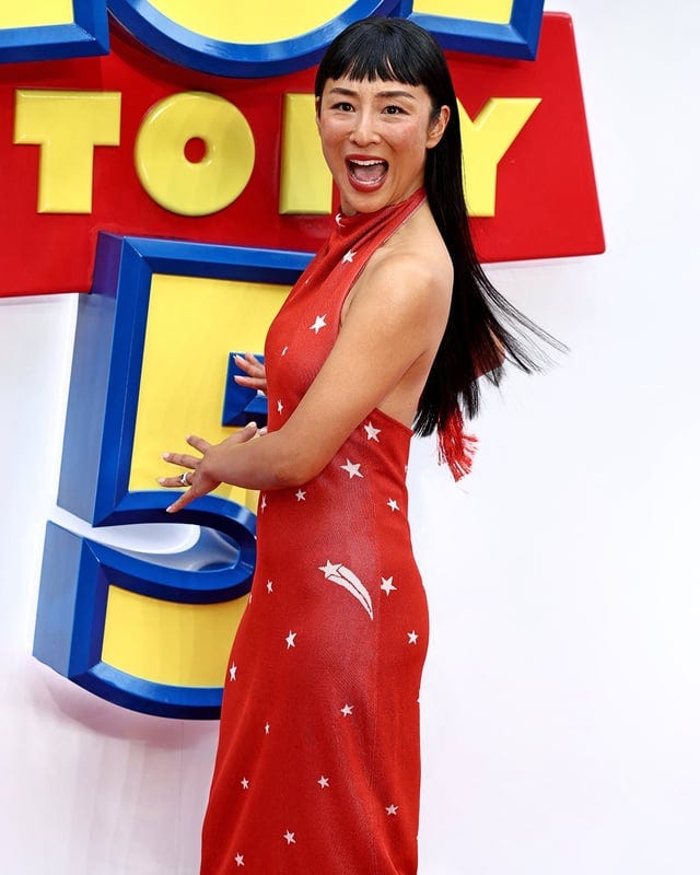 r/whatthefrockk - Greta Lee in High Sport Fall 2026 at the London premiere of "Toy Story 5" (May 28, 2026) r/whatthefrockk - Greta Lee in High Sport Fall 2026 at the London premiere of "Toy Story 5" (May 28, 2026)