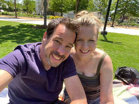 Photos of Donetta and James Dalman around the world.