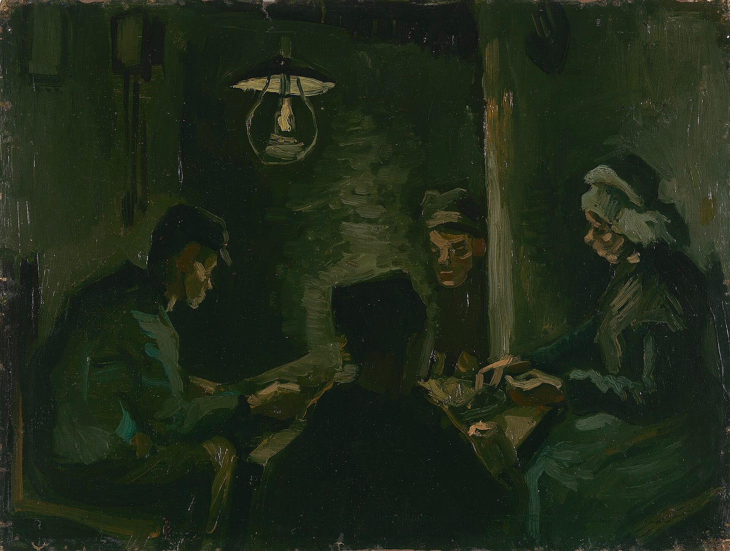 Vincent van Gogh, Study for The Potato Eaters, 1885. Van Gogh Museum, Amsterdam. Vincent van Gogh, Study for The Potato Eaters, 1885. Van Gogh Museum, Amsterdam.