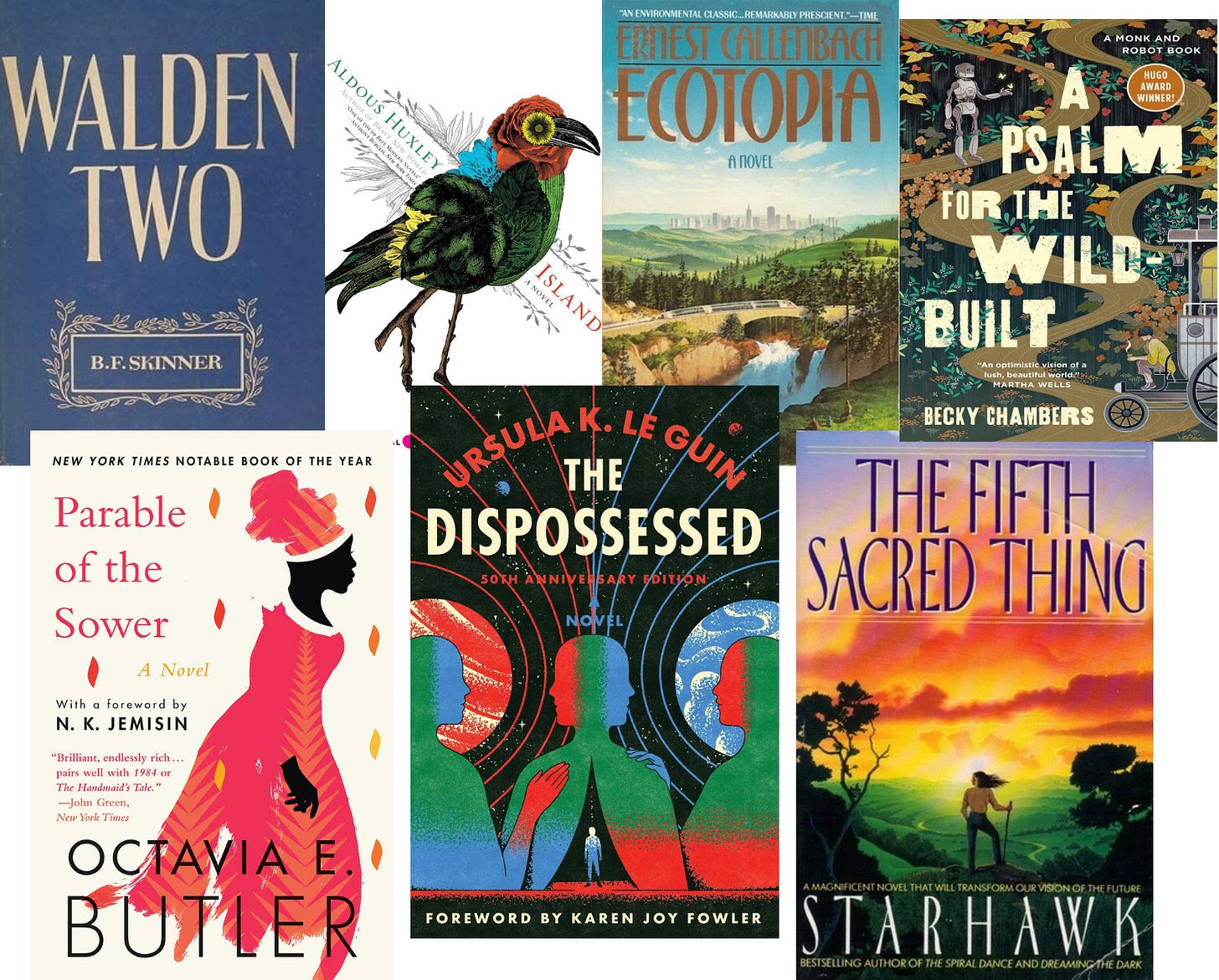 the book covers of the books mentioned in the article