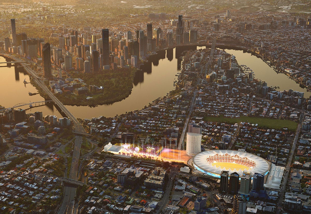 Proposed new Olympic Stadium to replace the Gabba Proposed new Olympic Stadium to replace the Gabba