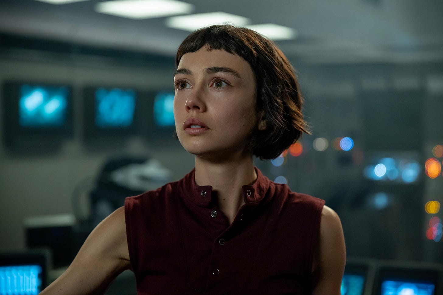 Sydney Chandler as Wendy in Alien: Earth Season 1, Episode 1, “Neverland.” Sydney Chandler as Wendy in Alien: Earth Season 1, Episode 1, “Neverland.”