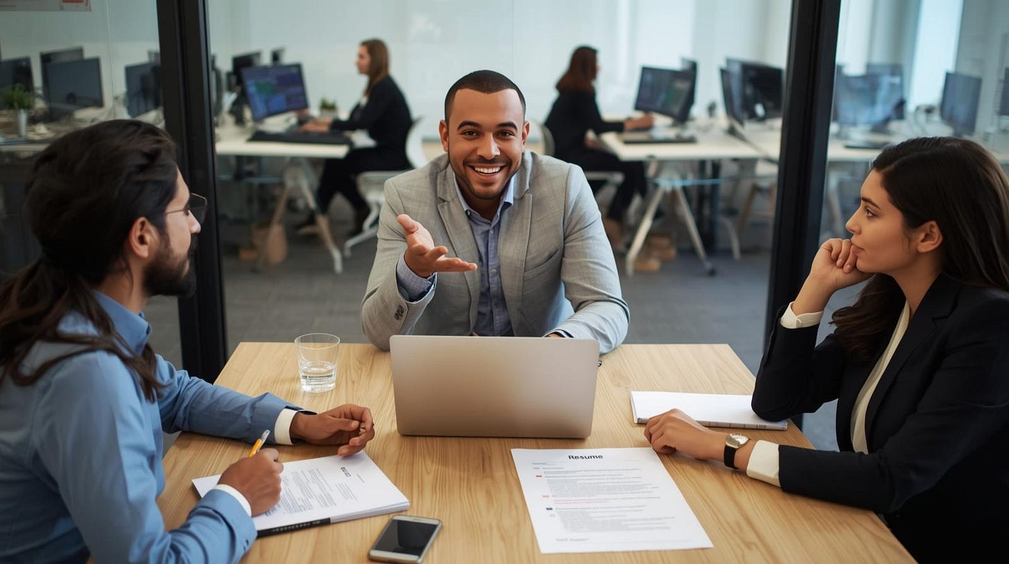 Technical job interview showing engaged discussion between candidate and hiring managers reviewing resume, How to Write a Technical Resume Technical job interview showing engaged discussion between candidate and hiring managers reviewing resume, How to Write a Technical Resume