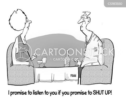 Shut Up And Listen Cartoons and Comics - funny pictures from CartoonStock
