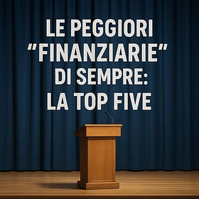 Le peggiori “Finanziarie” di sempre: la Top Five