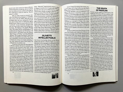 Page spreads from ‘Wanting something completely different’