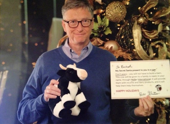 A friendly gift from an experienced founder, Bill Gates.