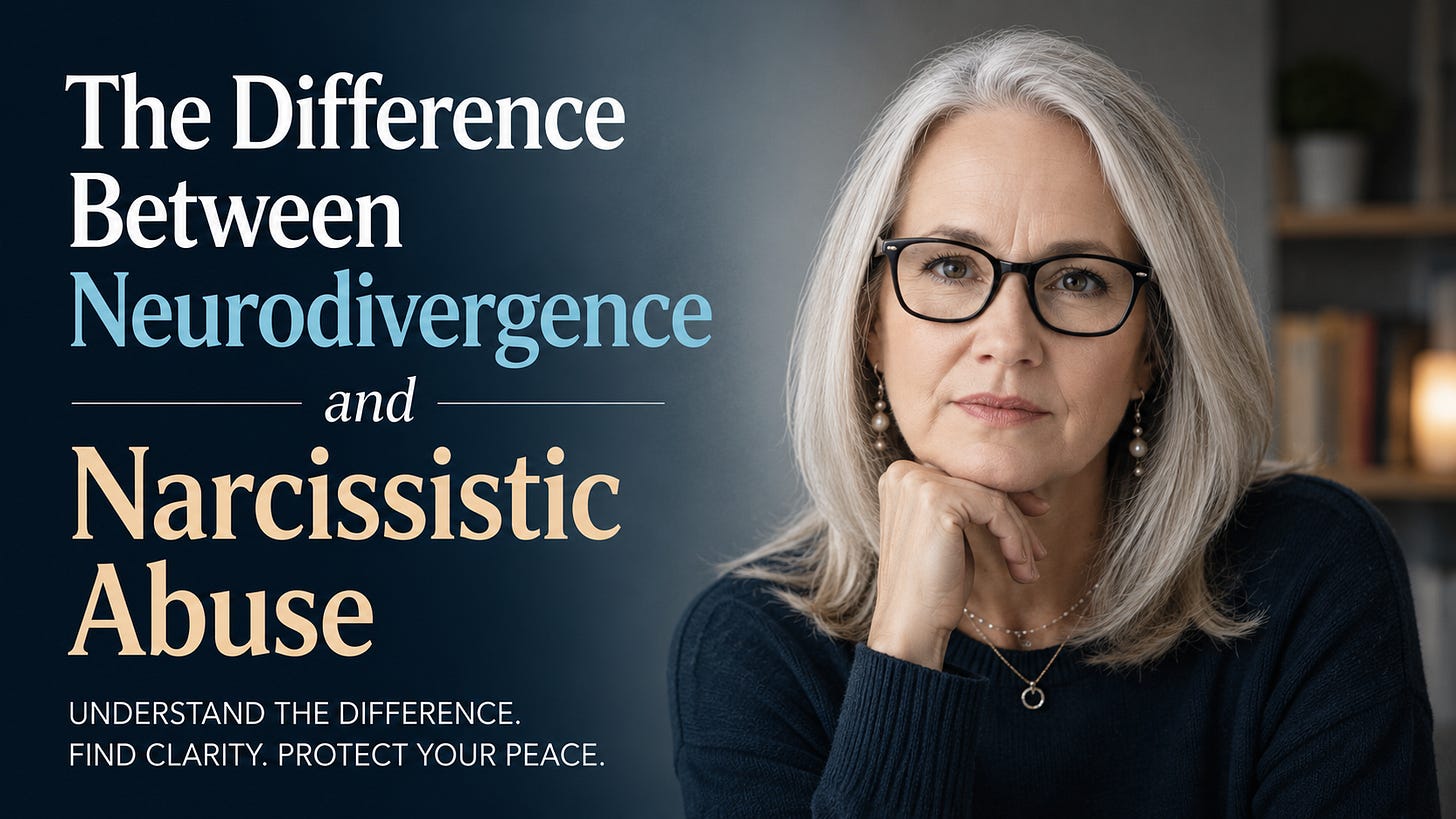The Difference Between Neurodivergence and Narcissistic Abuse