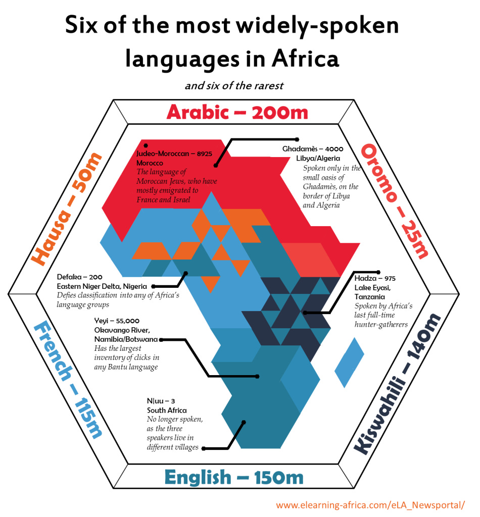 Beyond Niamey: How many people speak what in Africa?
