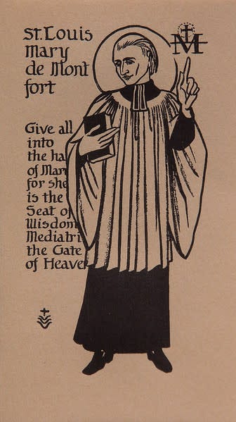 Untitled (Holy Cards--Saint Louis Mary de Montfort) from the collection of  Hudson County Community | Artwork Archive