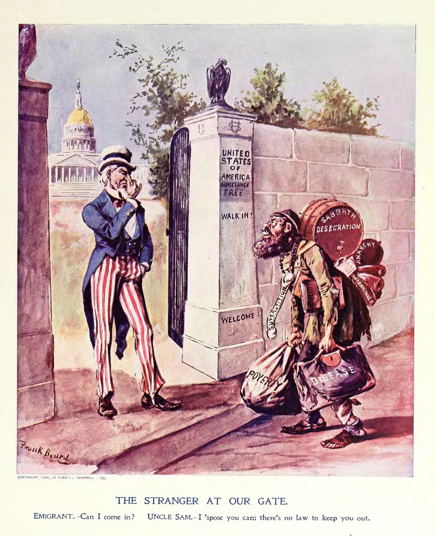 File:The Stranger at our Gate, by Frank Beard.jpg - Wikimedia Commons