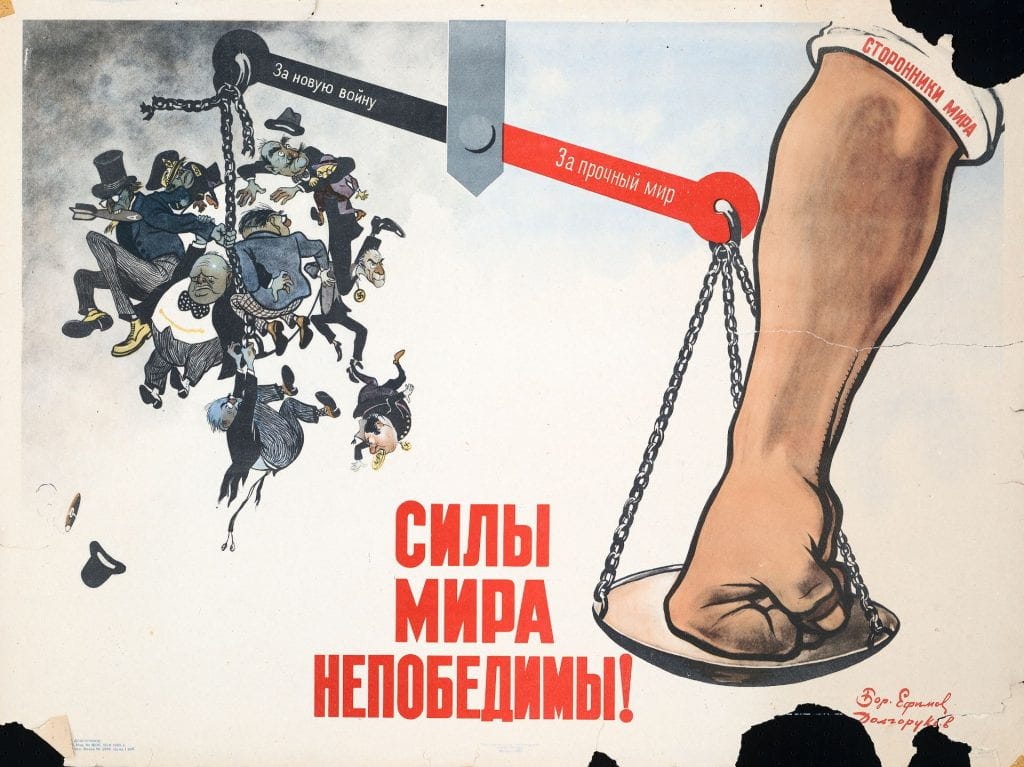 Sovjet propaganda poster over economische gelijkheid Sovjet propaganda poster over economische gelijkheid