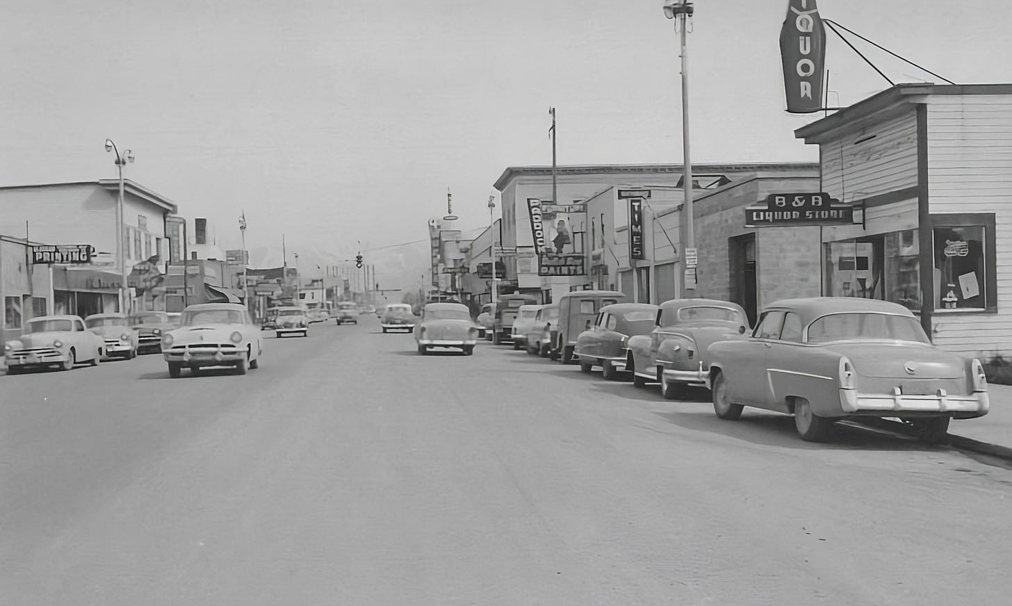 4th Avenue in Anchorage, Alaska.