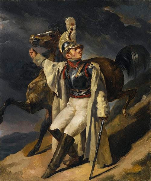 File:Brooklyn Museum - The Wounded Cuirassier study (Le Cuirassier blessé quittant le feu esquisse) - Théodore Géricault.jpg