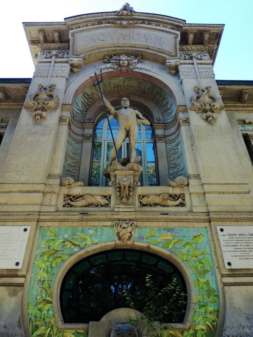 ingresso principale acquario civico di milano in stile liberty 01