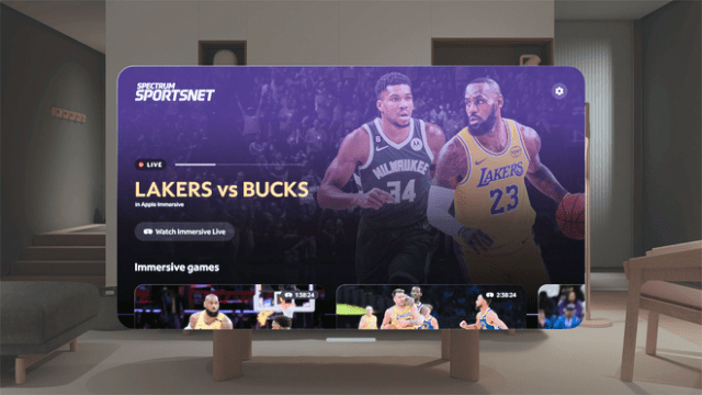 Spectrum Front Row in Apple Immersive kicks off this Friday, January 9, bringing Lakers fans a one-of-a-kind experience on Apple Vision Pro. Spectrum Front Row in Apple Immersive kicks off this Friday, January 9, bringing Lakers fans a one-of-a-kind experience on Apple Vision Pro.