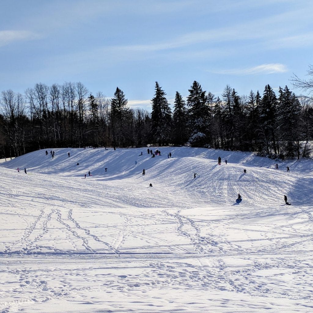 Rochester-Area Day Trip: Mendon Ponds Park Monroe County Sledding snow sports