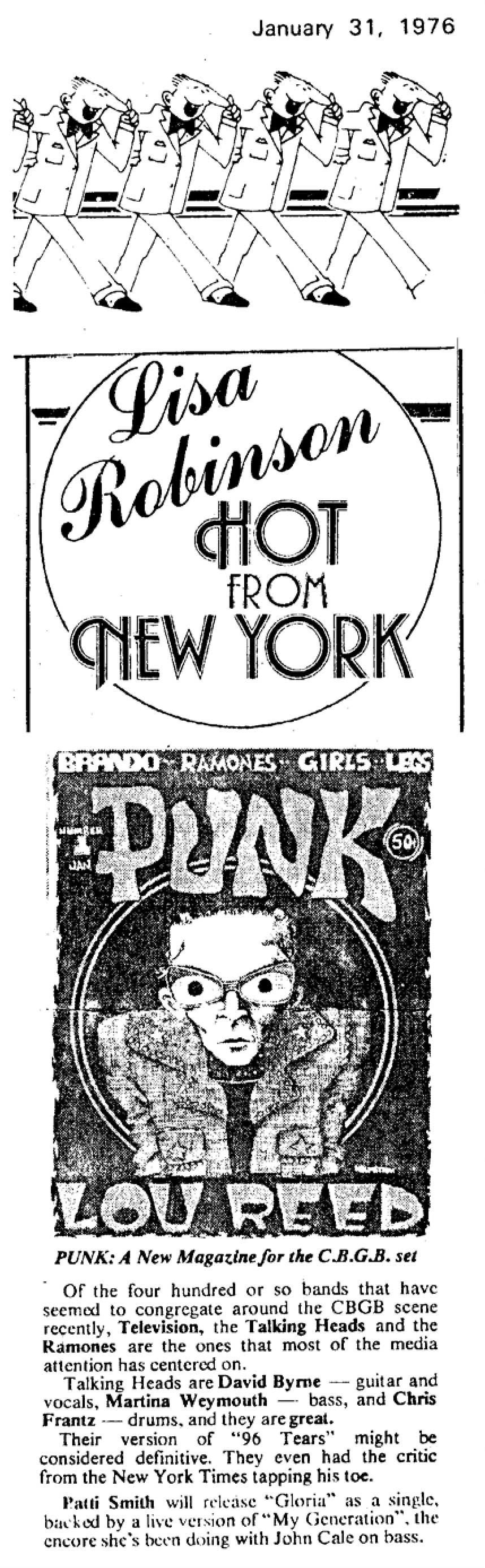 January 1976: PUNK Hits the Newsstands! - by John Holmstrom