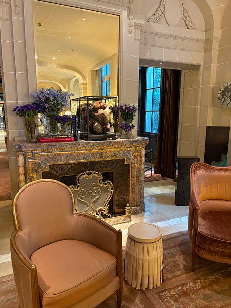 The grand interiors of the Hôtel de Crillon today.