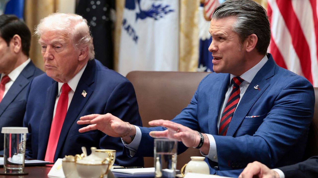 Hegseth tells Trump Pentagon is prepared on Iran - AL-Monitor: The Middle  Eastʼs leading independent news source since 2012