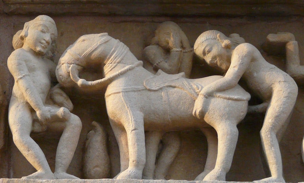 Khajuraho - Lakshmana Temple, c930 - a friendly horse | Flickr