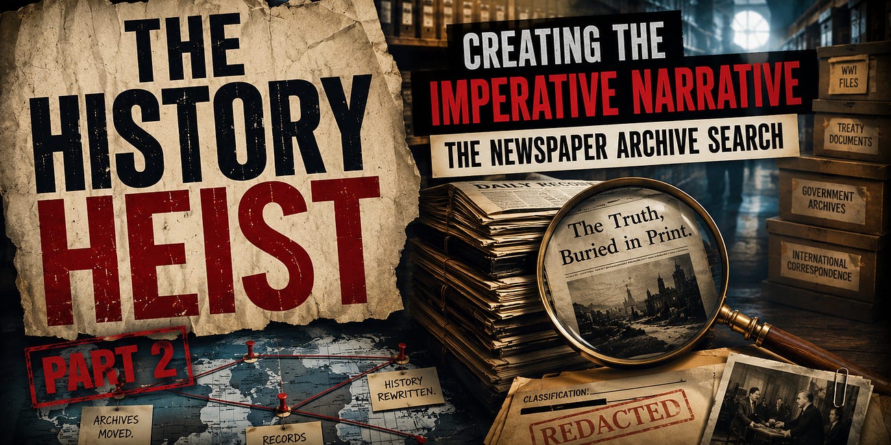 Creating the Imperative Narrative: The Newspaper Archive Search [History Heist PART 2]