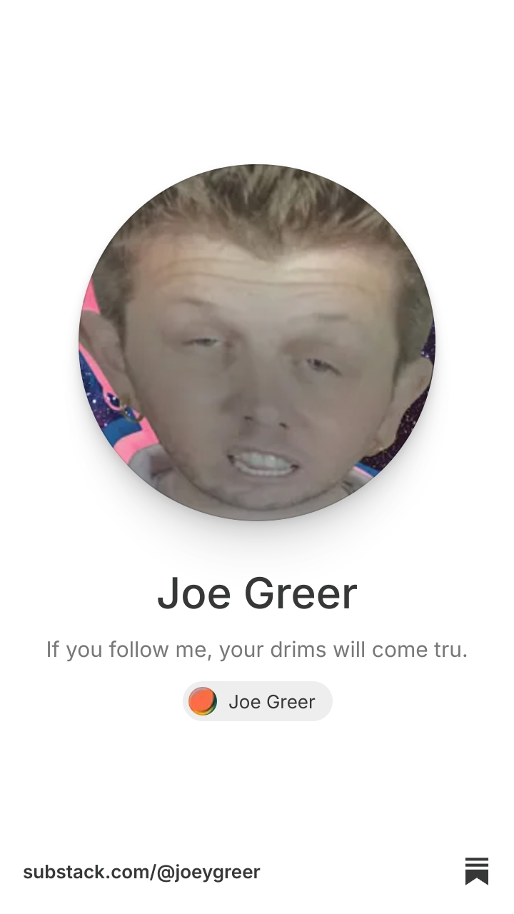 Joe Greer | Substack
