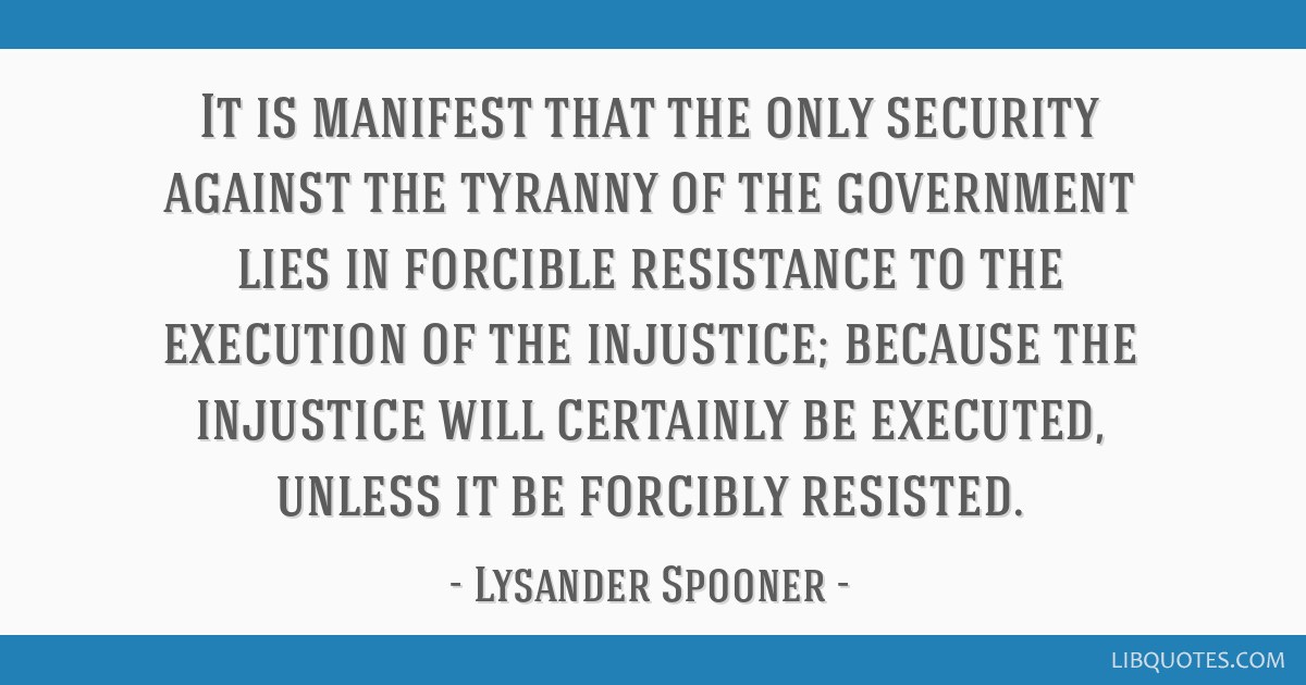 It is manifest that the only security against the tyranny... It is manifest that the only security against the tyranny...