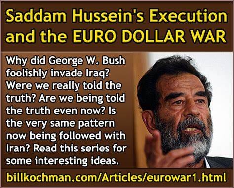 SADDAM HUSSEIN’S EXECUTION AND THE EURO DOLLAR WAR — a Bill’s Bible ...