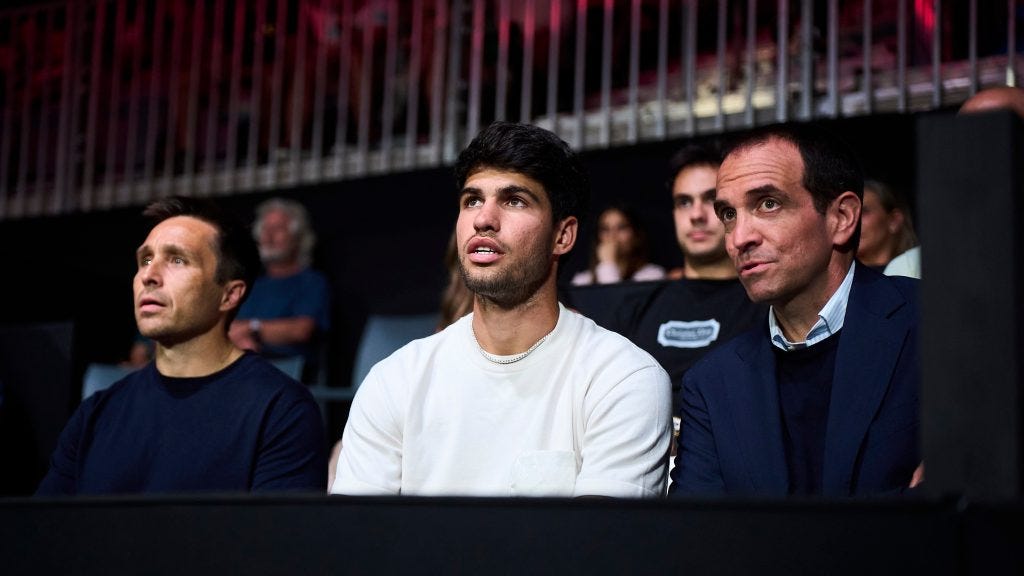 Alcaraz between padel show and jokes: “Sinner and I against Tapia and Coello? We would win!”