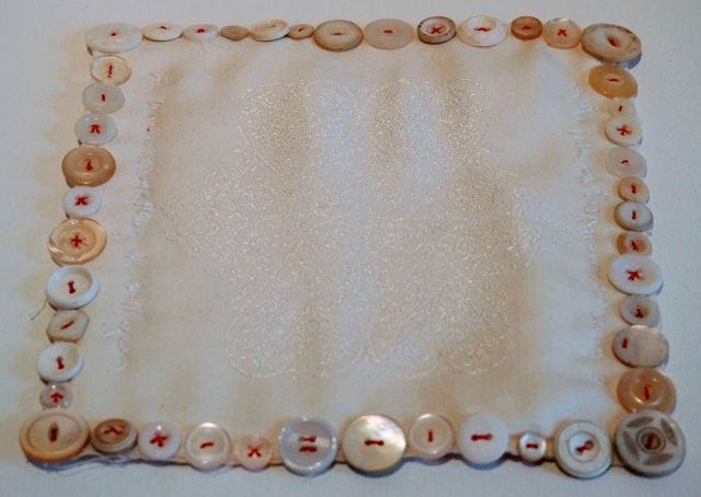 Image of textile with buttons Image of textile with buttons
