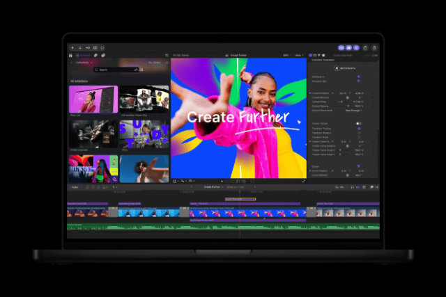 Final Cut Pro for Mac now integrates MotionVFX directly into the app, giving editors access to thousands of elements, including templates with unique themes, stylish graphics, titles, and transitions.