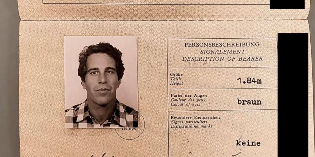 🧨 In 1982, Jeffrey Epstein Was Already Living Under a Fake Passport Identity and Traveling All Over the World.