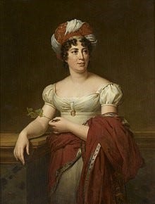 Painting of woman dressed ornately