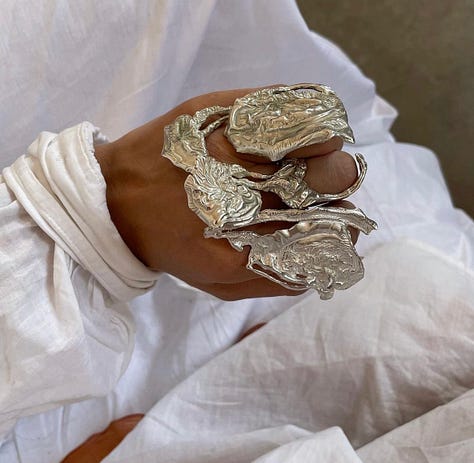 Joanne Burke Molten metal jewellery trend