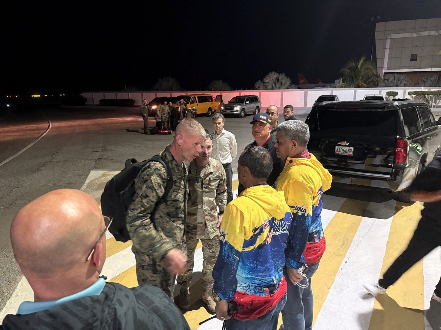 US Army Major General Joseph Jerrard arrives in Venezuela to meet with representatives of that country and to direct the U.S. military disaster relief response to earthquakes that have killed hundreds there. (US Southern Command Photo)