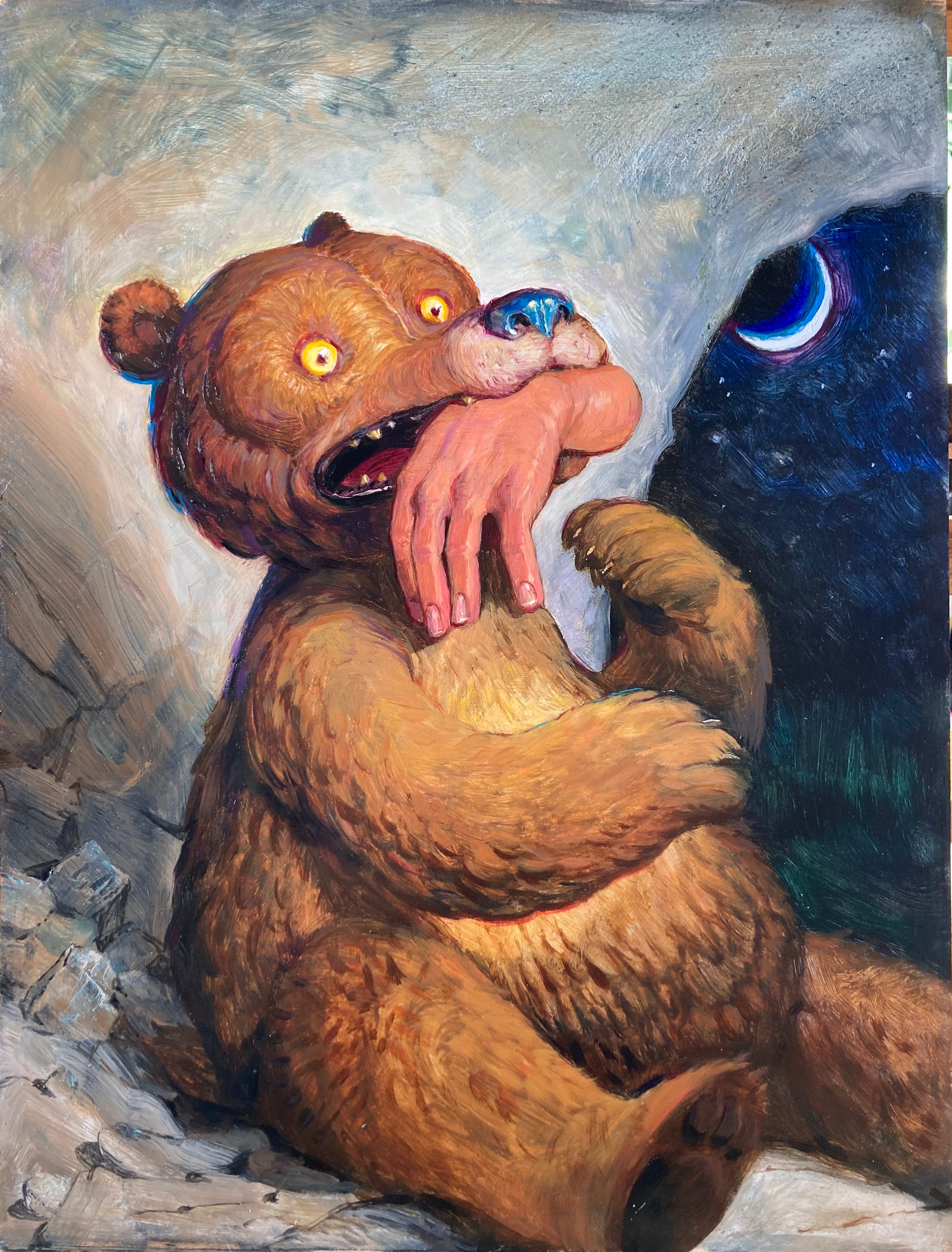 Bear Eating a Hand Update - by Adam Rex - PICTURE DAY