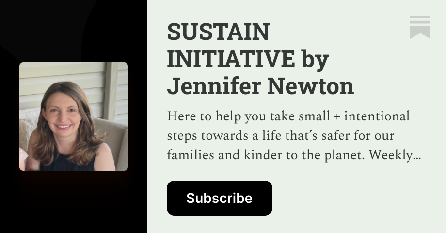 SUSTAIN INITIATIVE by Jennifer Newton | Substack