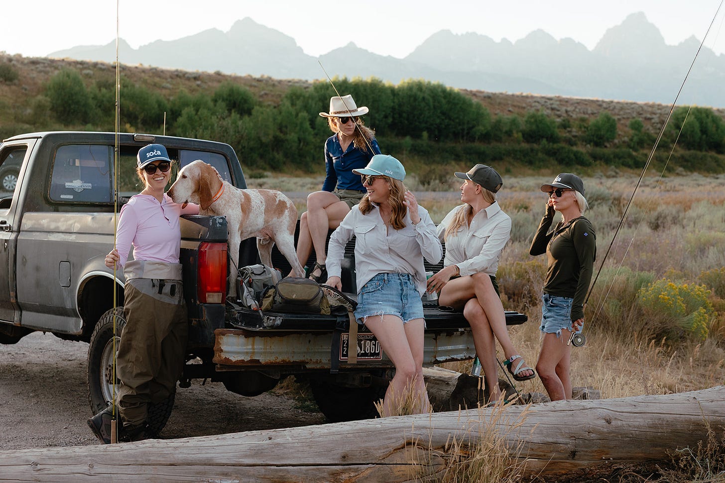 The Soča crew in Idaho, building women’s fly-fishing apparel and accessories.