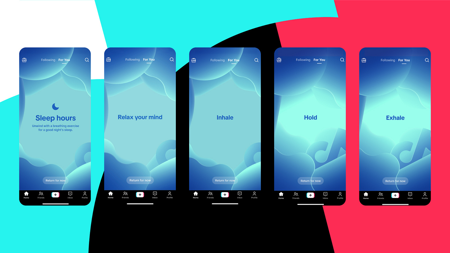 TikTok plans to incorporate meditation into its wind down feature.