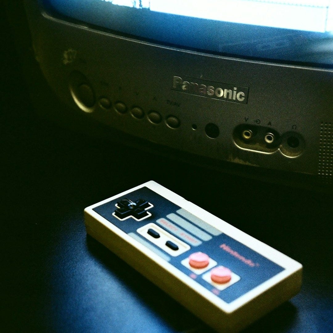a remote control sitting on top of a table