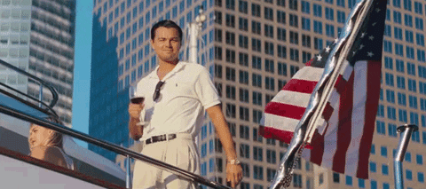 Leonardo Dicaprio Cheers Reaction GIF