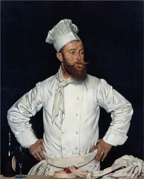Le Chef de l'Hotel Chatham, Paris, 1921 - William Orpen