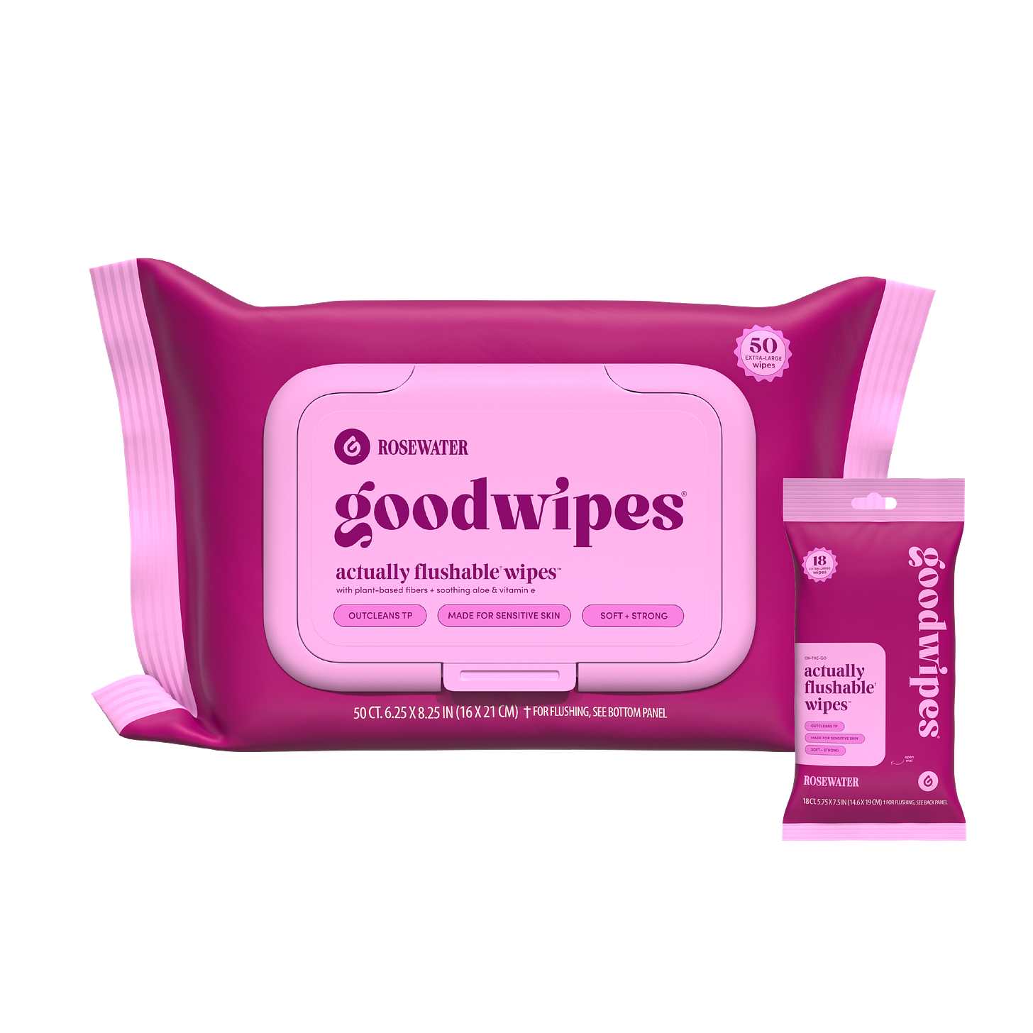 Rosewater goodwipes