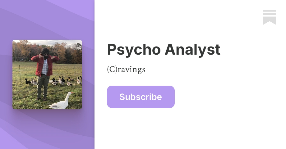 Psycho Analyst | Carter J. Carter, Ph.D LICSW | Substack